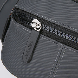 Men's Waist Bag Multi Functional Zippered Chest Bag Soft Coating Material Everyday Outfits Gray Black Military Green Dark Blue - Product Image 2