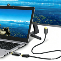 4K 60Hz DP to HDTV Female Adapter for HDTV PC Converter Display Port TV Computer Adapter with HDTV for Monitor and Speaker