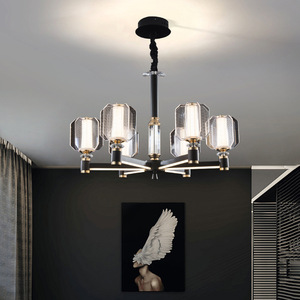 โคมไฟระย้า LED สไตล์นอร์ดิกโมเดิร์นมินิมอลสำหรับห้องนอนและห้องรับประทานอาหาร โคมไฟห้อยเพดานหรูหราสไตล์จีนเคลือบสีใหม่ - Product Image 5