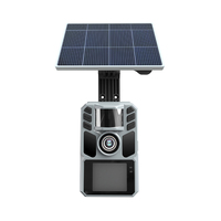 Caméra de chasse avec vision nocturne thermique, résolution vidéo 2K 30FPS, 36MP, déclenchement en 0,4 seconde, panneau solaire, autonomie de la batterie, étanche IP66