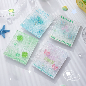 Classeur pour photocartes Kpop de 3 pouces en acrylique de haute qualité avec effet d'ondulations d'eau et <span class=keywords><strong>papillon</strong></span> 3D, pour cartes photo d'artistes - Product Image 5