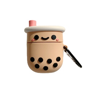 Chinesische Fabrik Cartoon PVC Mini-Schlüsselanhänger Niedliche Boba-Milchtee-Flasche Kawaii Silikon-Accessoires Schlüsselanhänger - Product Image 3