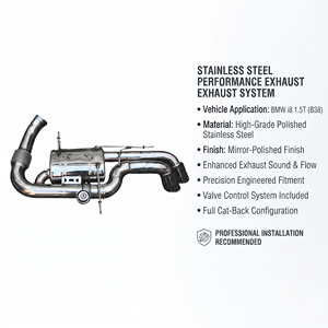 Vortex Advanced TIG Welding Stainless <b>Exhaust</b> for BMW i8 1.5T 2014-2018 Custom Upgrade Valvetronic Pipe - Product Image 1