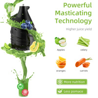 Op Maat Gemaakte 5.51 Inch Brede Voerparachute 250W Gemakkelijk Schoon Koud Pers Juicer Elektrische Langzame Kauwmachine Voor Hele Vruchten