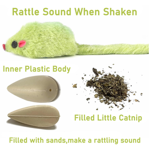 Jouets interactifs pour chats à prix d'usine, petite souris de chasse pour chat, jouets à plumes colorées, jouets à mâcher pour chiens ou chats - Product Image 3