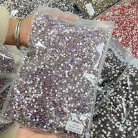 Lot en gros de strass en verre à dos plat, 100 grosses unités, diverses tailles et couleurs, 20 000 strass pour ongles, pour artisanat décoratif