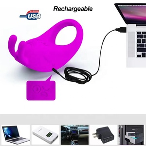 <span class=keywords><strong>Anneau</strong></span> de pénis en silicone lapin avec stimulation du clitoris, rechargeable, 7 modes de vibration, anneaux de pénis vibrants pour hommes - Product Image 4
