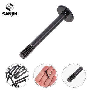 Tornillo de Montaje de Cabeza Plana Redonda Negra de 30 mm para Caja de PC, Enfriador de Tarjeta de Video, Ventilador de Refrigeración por Agua, Tornillo para Computadora DIY - Product Image 1