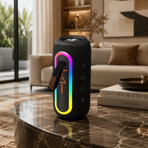 ลำโพงไร้สายพกพาสำหรับใช้งานกลางแจ้ง 6 MAX รองรับเพลงจาก <span class=keywords><strong>Spotify</strong></span> และไฟ RGB LED กำลังขับ 15 วัตต์ ราคาโรงงาน พร้อมซับวูฟเฟอร์ - Product Image 1