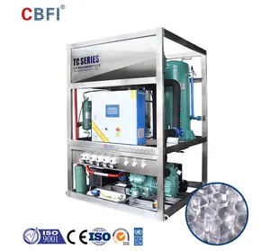 CBFI China commerciale 1 2 3 5 10 Ton Ice Tube Maker/Industrial Ice Tube Ice Making Machine