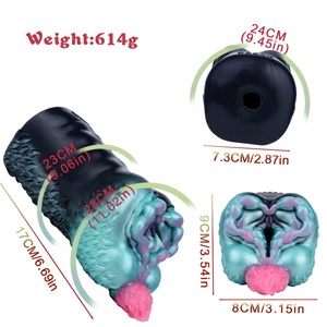 Masturbador GEEBA Black Mamba Fantasy, Copa de Masturbación de Silicona con Vagina Suave y Ajustada, Diseño de Serpiente, Antílope, Juguete Sexual Masculino, Venta al Por Mayor - Product Image 6