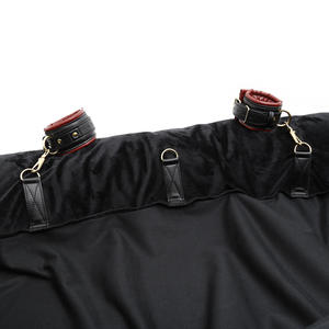 SM Slave <span class=keywords><strong>Dog</strong></span> Fetish Puppy Play Bdsm Restricciones Casa de cachorros con esposas Muebles sexuales Cama - Product Image 5