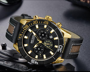 Montre-bracelet pour homme, chronographe étanche, calendrier, quartz, grand cadran, tendance - Product Image 5