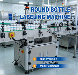 Machine d'étiquetage automatique de table électrique haute vitesse PLC pour bouteilles rondes, flacons et boîtes de conserve avec télécommande haute précision - Product Image 6