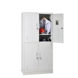 Quarto metal guarda-roupa móveis 4 porta aço almirah design para roupas