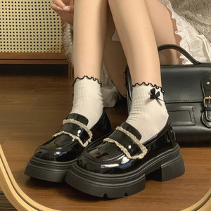 2025 Spring Summer Collection British Style Women's Small Leather Flats JK Thick-Soled Round-Toed Loafers Mary Jane - Product Image 4