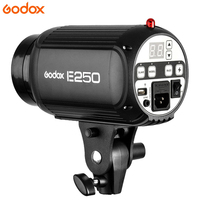Kit d'éclairage de studio Godox E250 250w avec support et sac pour boîte à lumière, ensemble d'éclairage vidéo, lumière stroboscopique de studio photo 110v/220v