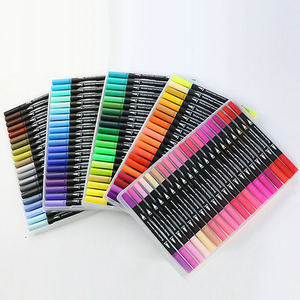 60 <strong>Colours</strong> Watercolor Dual Brush <strong>Pen</strong> Set Fine Liner and Brush Tip Markers Colored <strong>Pens</strong>, Art <strong>Pens</strong> for <strong>Adult</strong> Coloring Book - Product Image 1