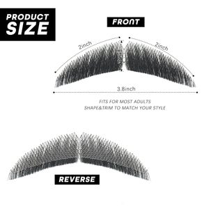 <span class=keywords><strong>Baffi</strong></span> <span class=keywords><strong>Finti</strong></span> Diritti in Capelli Umani, Barba Invisibile Annodata a Mano, Barba Finta Realistica per Uomini - Product Image 2