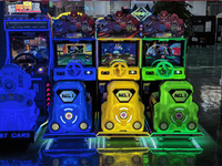Simulateur de conduite de voiture de course pour enfants personnalisable à pièces Connectivité de machine de jeu d'arcade vidéo Métal durable d'un an
