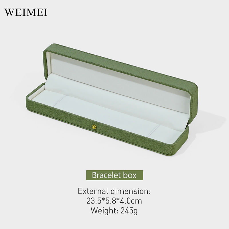 กล่องสร้อยข้อมือสีเขียว