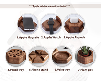 Station de charge sans fil 3 en 1 pour iPhone, Apple Watch, AirPods, support de charge rapide sans fil magnétique