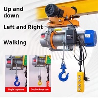 Nouvelle grue électrique portable 220V avec télécommande sans fil, palan à câble 1-2 tonnes, câble en aluminium 30m/60m/100m, garantie 1 an pour hôtels