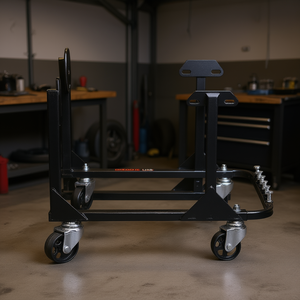 Chariot de levage robuste en acier pour moteur, capacité 750 lb, avec 4 roulettes pivotantes pour outils de réparation automobile - Product Image 2