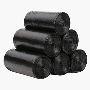 Thickened Flat Mouth Garbage Bags Black Roll M Size For Home And Dorm Use Disposable Plastic Bags - Product Image 5