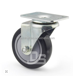 Piastra girevole leggera serie DS-20 ruote in poliuretano senza cuscinetti da 4 pollici 100mm - Product Image 2