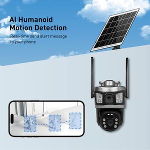 V380 Solar-Außenkamera HD Sicherheitskamera 3MP Dual-Objektiv CMOS Schwenk-Neige Zwei-Wege-Audio IP65 H.265 Bewegungserkennung Nachtsicht TF-Karte - Product Image 2