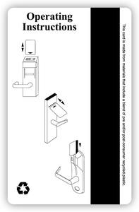 Tarjeta de llave de hotel impermeable personalizada 650 <span class=keywords><strong>Oersted</strong></span> MedCo Strip Tarjeta de puerta de llave de motel magnética - Product Image 3