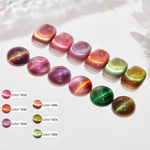 Precio al por mayor Premium Cat-Eye esmalte de uñas Gel Ice-Transparent Star Color diseñador estilo francés botella embalaje fabricante - Product Image 3