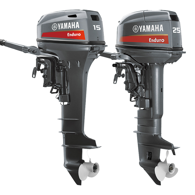 High Quality Yamaha Enduro 2 Stroke 25 hp 15hp Outboard Motor Fishing Gasoline Speed Boat Engine