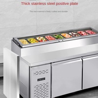 Armoire de conservation de pizza refroidie à l'air à température unique commerciale