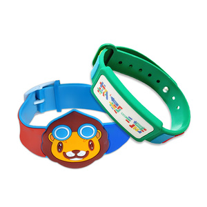 Venta al por mayor de seguridad personalizado para niños ajustable impermeable NFC RFID pulsera de PVC pulsera para niños - Product Image 1