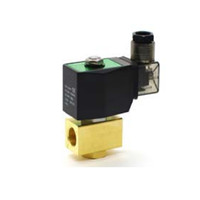 Vanne solénoïde de commande à 2 voies en laiton YPU série 2,5 mm d'orifice, tuyau de 1/4, 12V/24V/110V/220V, pression de 16 bars, gaz, normalement ouverte 1/8