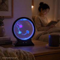 Lampe LED Méduse en Gros pour Décoration de Bureau, Décoration Intérieure, Chambre à Coucher, Cadeau, Lampe de Table Décorative, Lampe Cadeau pour Chambre et Maison