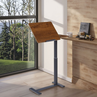 Bureau d'étude ergonomique réglable en métal durable pour enfants, bureau à domicile, design peu encombrant, inclinaison réglable à 45 degrés, bureau multi-usages