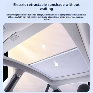 ม่านบังแดดรถยนต์ไฟฟ้าแบบยืดหดได้ <span class=keywords><strong>Tesla</strong></span> Model Y ปี 2021-2024 <span class=keywords><strong>ราคา</strong></span>ประหยัด ควบคุมด้วยรีโมทอัตโนมัติ - Product Image 6