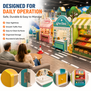Aire de jeux intérieure pour enfants, aire de jeux commerciale, certifiée EN1176, en plastique, personnalisable, sûre, durable, conception clé en main d'une aire de jeux intérieure - Product Image 5