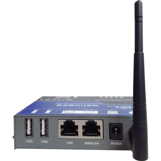 ZLWL PS2021 Wireless Print Server With 2 USB Ports for Office Home Printer Share for HP