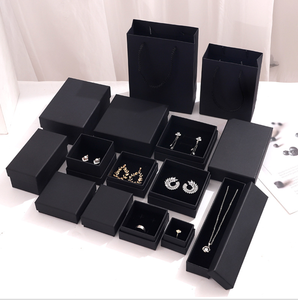 Оптовая продажа, быстрая доставка, низкий минимальный заказ, черный браслет, колье, ожерелье, серьги, упаковочные коробки, Подарочная коробка для упаковки ювелирных изделий - Product Image 1