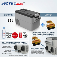 Réfrigérateur de voiture sans fil à réfrigérant écologique R134a R1234yf avec batterie rechargeable 35L 45L 55L, réfrigérateur portable pour le camping et les camions