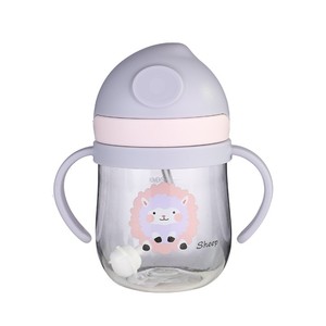 Biberon pour bébé avec paille et poignées, design de dessin animé, sans BPA, en matériau PP, pour bébés de 7 à 12 mois - Product Image 5