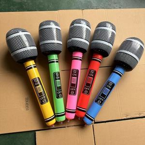 Instruments de musique gonflables jouets pour enfants guitares gonflables en PVC accessoires de fête de scène microphone <span class=keywords><strong>radio</strong></span> - Product Image 4