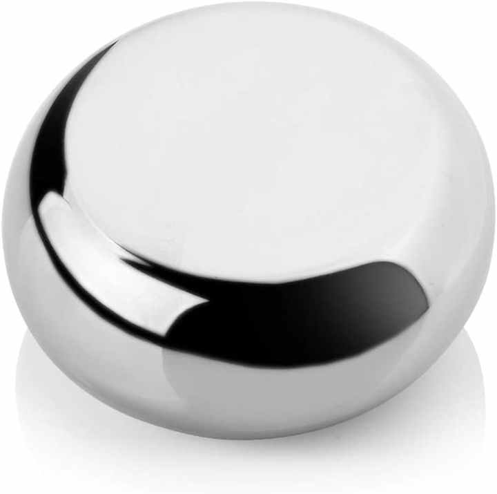 Posacenere In Acciaio Inox Da Esterno - Set 5 Pezzi, Antivento, Per Tavolo, 10 Cm (Argento) - Foto 8