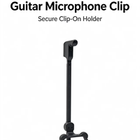 Support de microphone C-4099 à clipser pour guitare, basse, violoncelle, violon, piano, batterie et performances au piano
