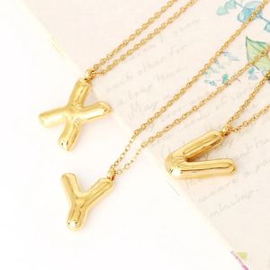 Wholesale Fashion Environmental Stainless Steel Ballon <b>Initial</b> Alphabet Letter Pendant Necklace - Product Image 1