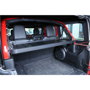 Porte-bagages intérieur léger, robuste et facile à installer sur la zone de chargement arrière pour Jeep Wrangler - Product Image 1